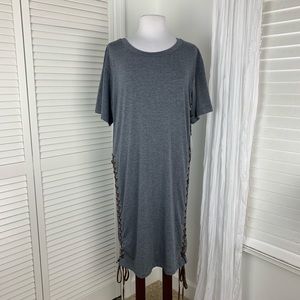 HYFVE Lace Up Shirt Dress